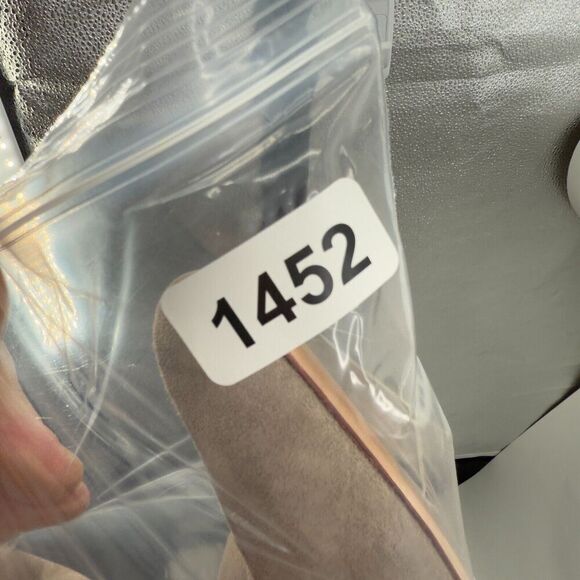 Vince Hela Tan Suede Leather Booties Size 6 Ankle Boots Almond Toe Classic - Picture 15 of 15